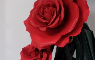 Handmade red paper rose – beautiful paper flower for DIY crafting projects